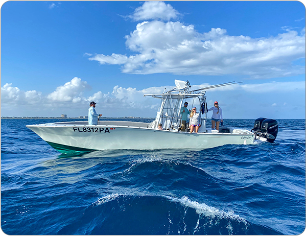The Conch 33 offshore fishing boat